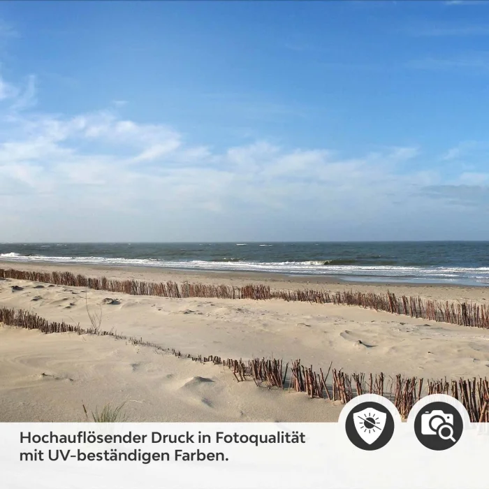 Küchenrückwand Folie Nordsee Spaziergang Detailbild 2