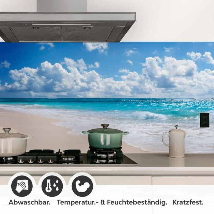 Küchenrückwand Folie himmlischer Strand Detailbild 1