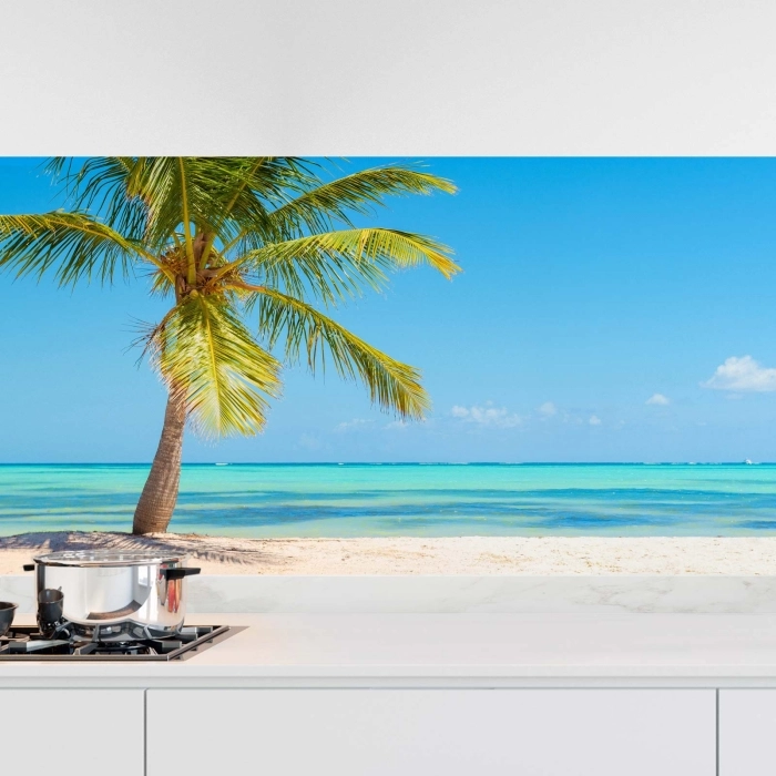Küchenrückwand Folie karibisches Meer