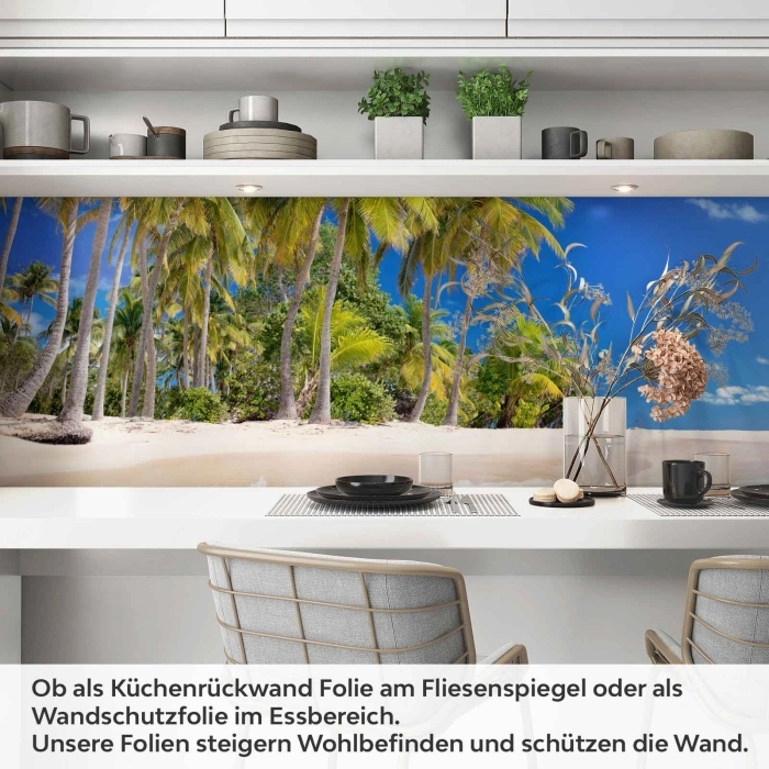 Küchenrückwand Folie Strandparadies Artikelbild 1