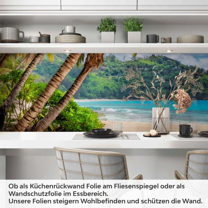 Küchenrückwand Folie Tropenidylle Artikelbild 1