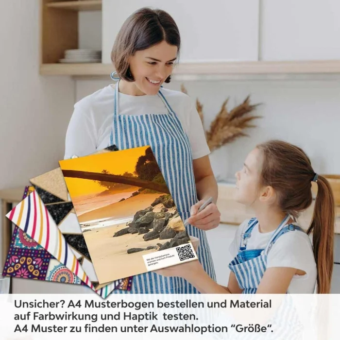 Küchenrückwand Folie goldener Himmel über dem Strand A4 Muster