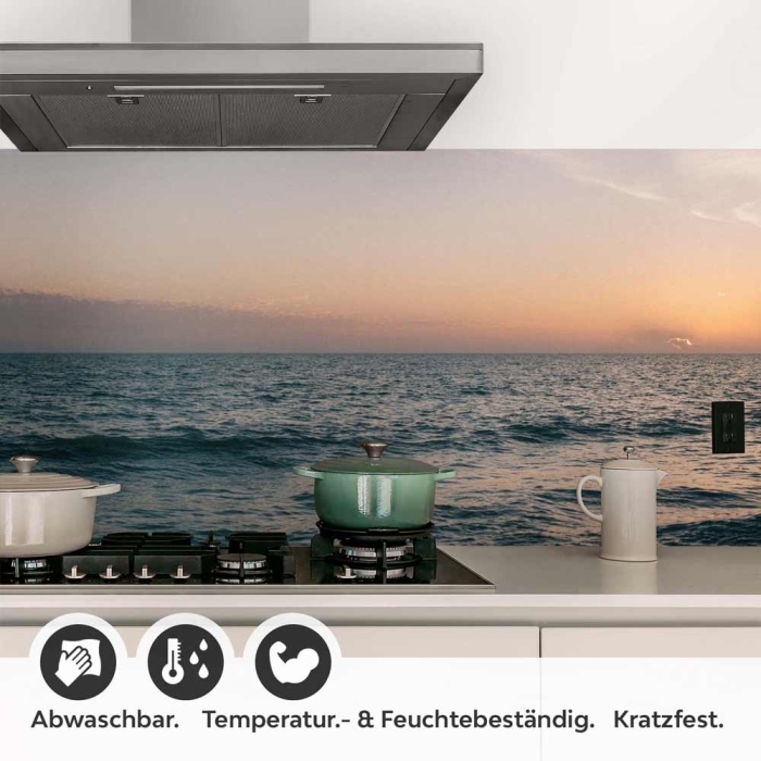 Küchenrückwand Folie Sonnenuntergangspanorama Detailbild 1