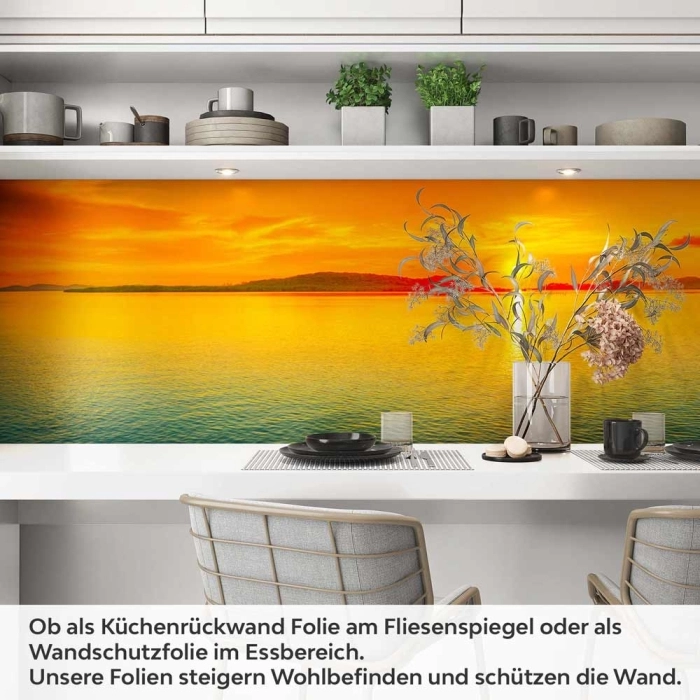 Küchenrückwand Folie endloses Horizontglühen Artikelbild 1