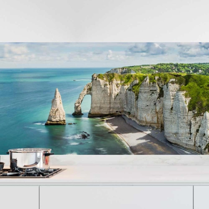 Küchenrückwand Folie Alabasterküste