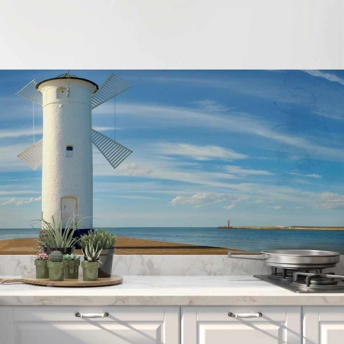 Küchenrückwand Folie Mühlenbake