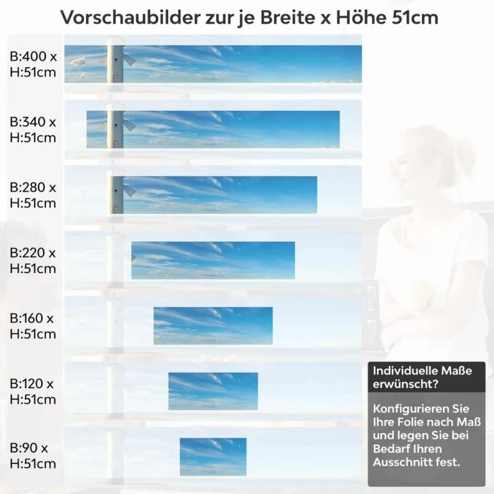 Küchenrückwand Folie Mühlenbake Höhe 51cm