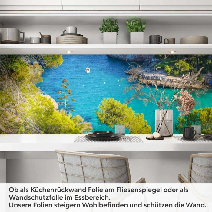 Küchenrückwand Folie Meeresbucht Artikelbild 1
