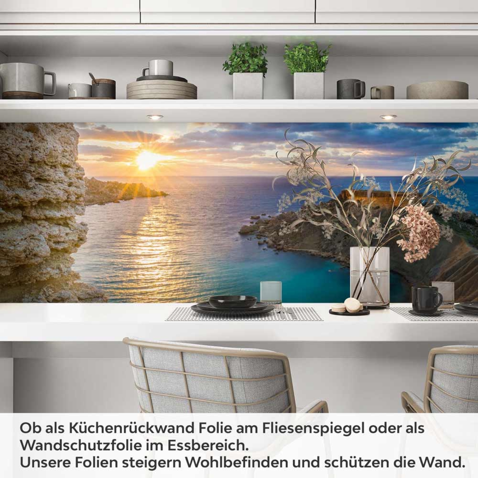 Küchenrückwand Folie Inselparadies Malta Artikelbild 1