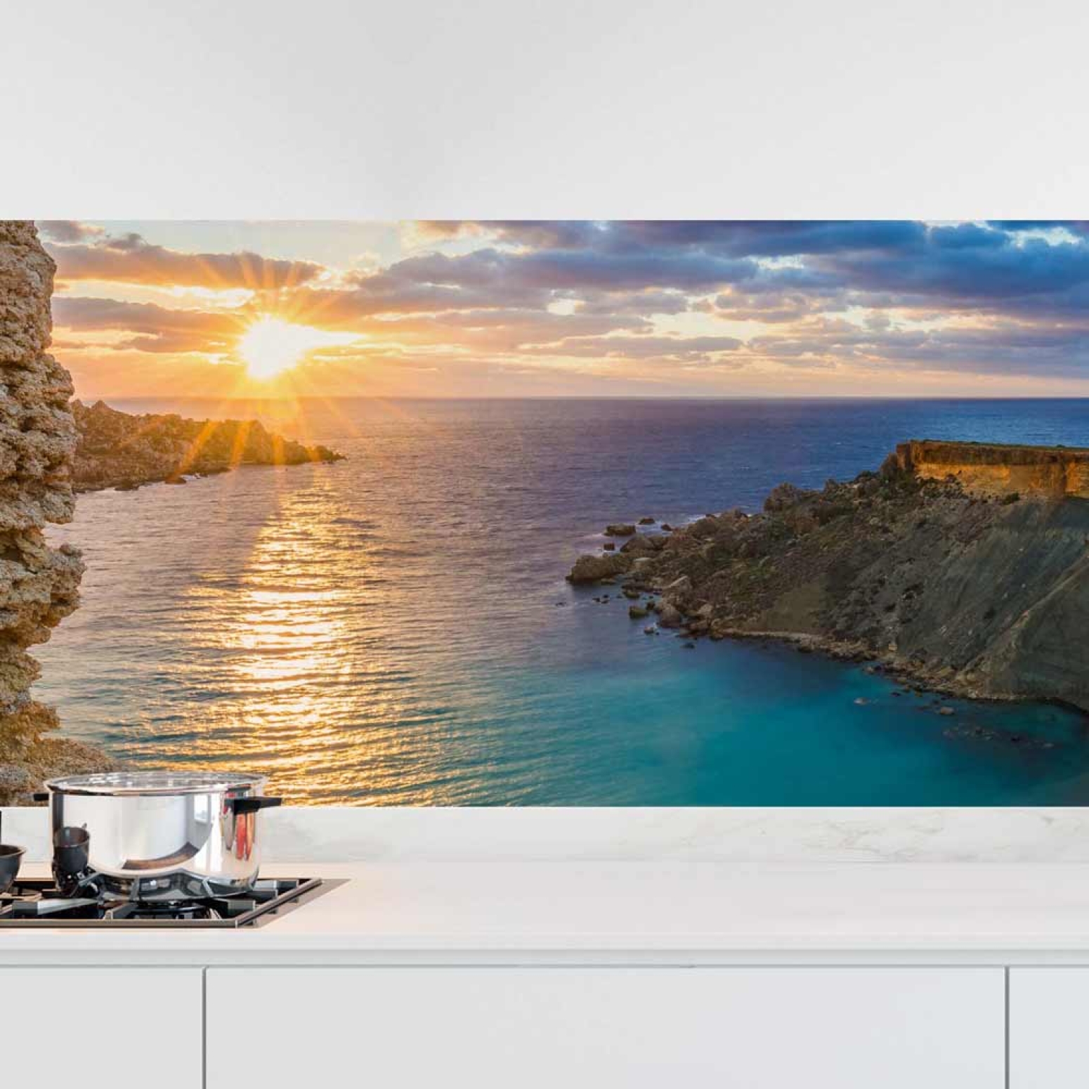 Küchenrückwand Folie Inselparadies Malta