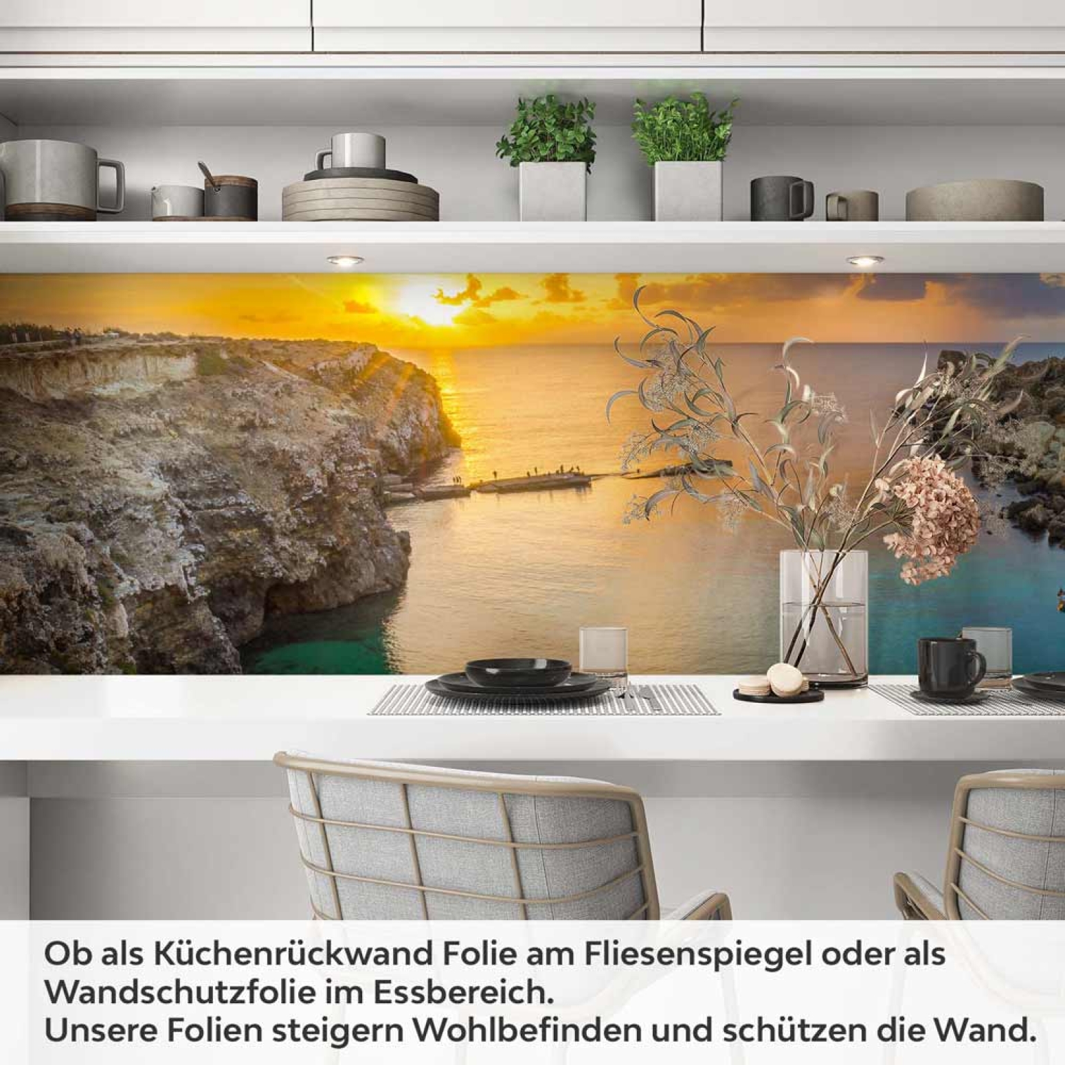 Küchenrückwand Folie Malta Küstenschönheit Artikelbild 1