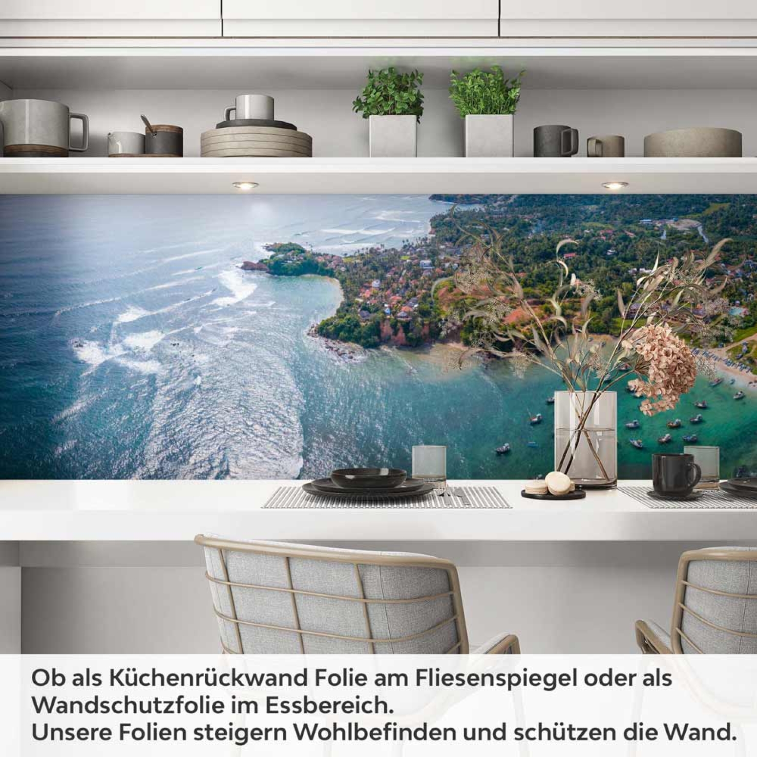 Küchenrückwand Folie exotische Südwest Küste Sri Lanka Artikelbild 1