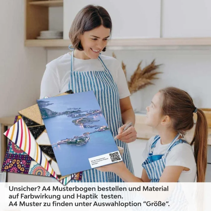 Küchenrückwand Folie Norwegens Schönheit A4 Muster