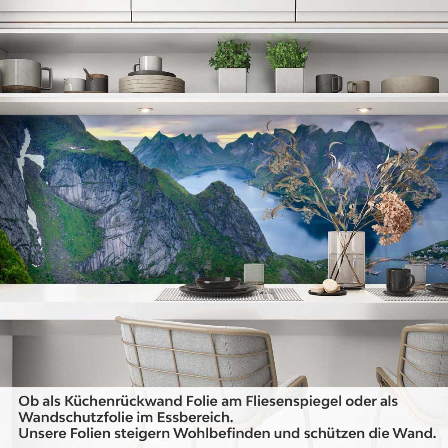 Küchenrückwand Folie Norwegens Schönheit Artikelbild 1