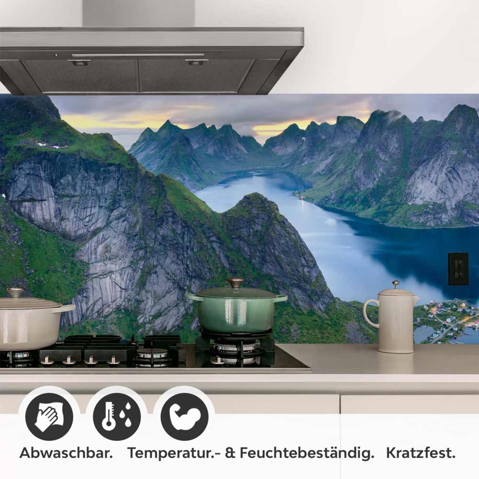 Küchenrückwand Folie Norwegens Schönheit Detailbild 1