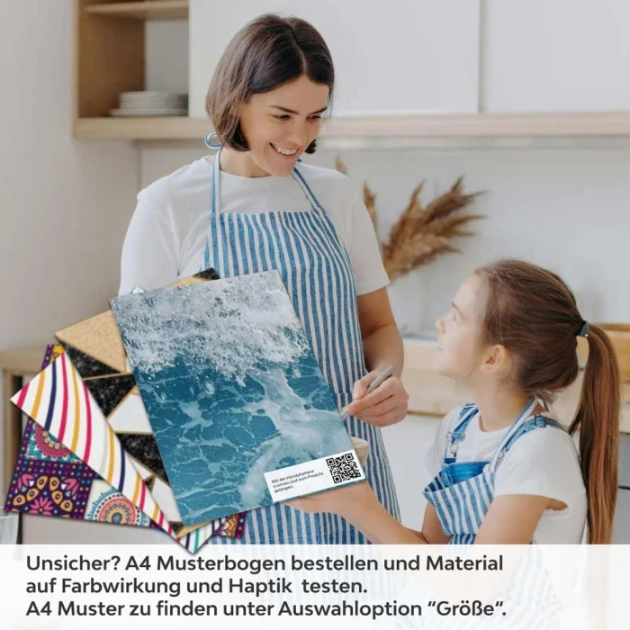 Küchenrückwand Folie Meereswellen A4 Muster