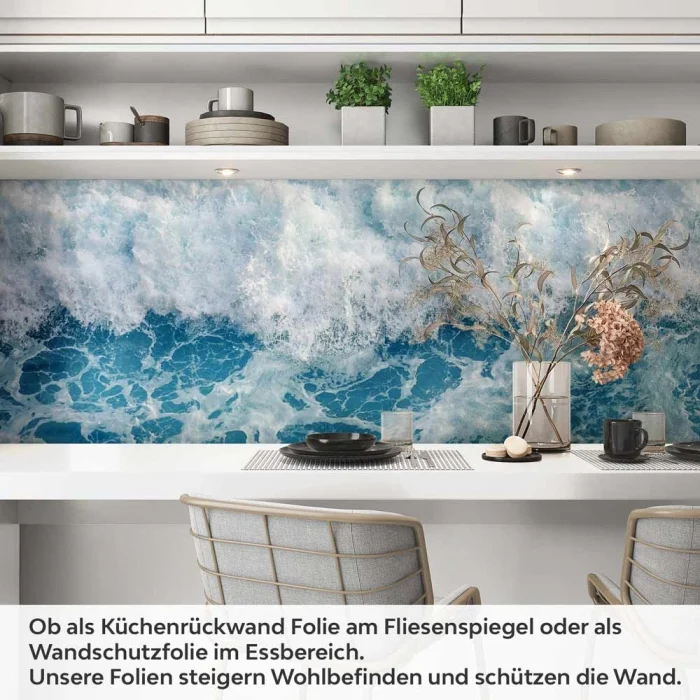 Küchenrückwand Folie Meereswellen Artikelbild 1
