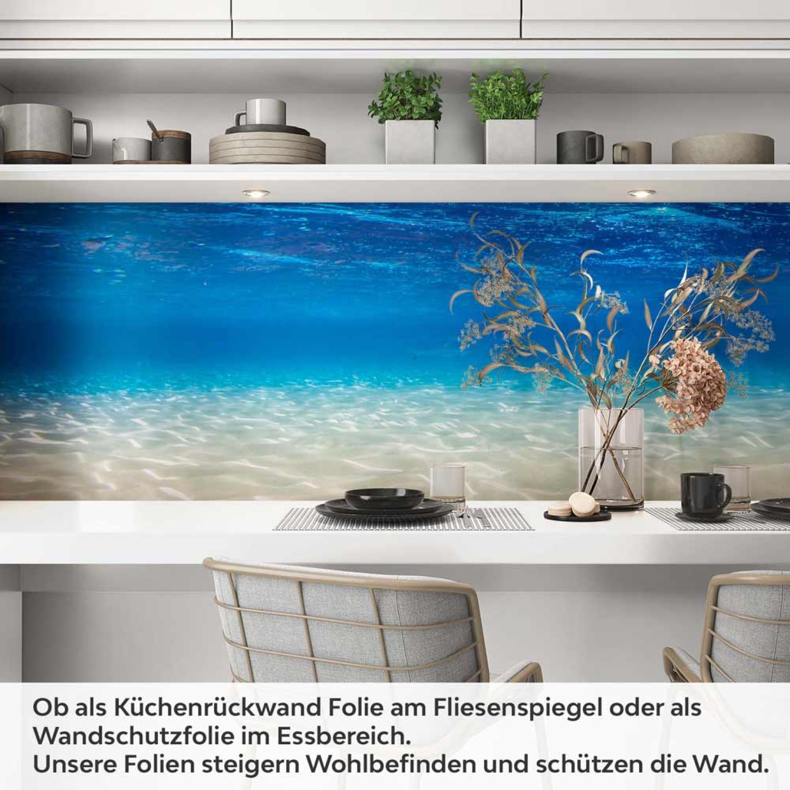 Küchenrückwand Folie schimmernde Tiefe Artikelbild 1