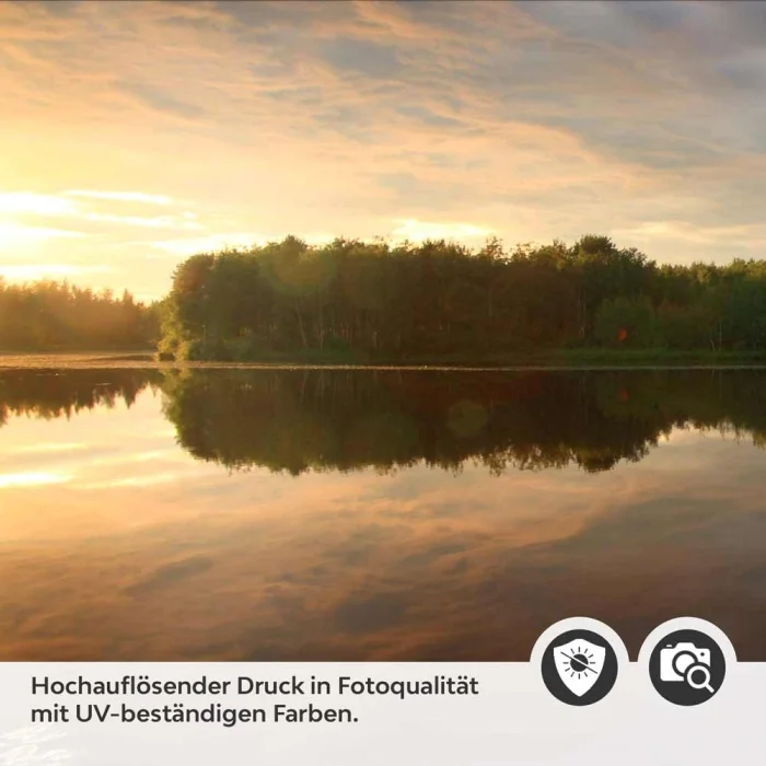 Küchenrückwand Folie Naturidylle mit See und Bäumen Detailbild 2