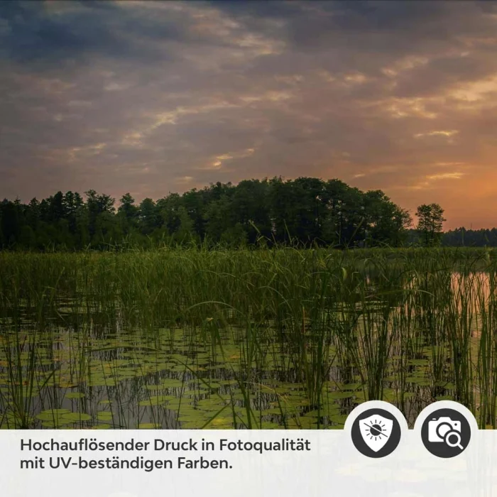 Küchenrückwand Folie Steg im See zum Sonnenuntergang Detailbild 2