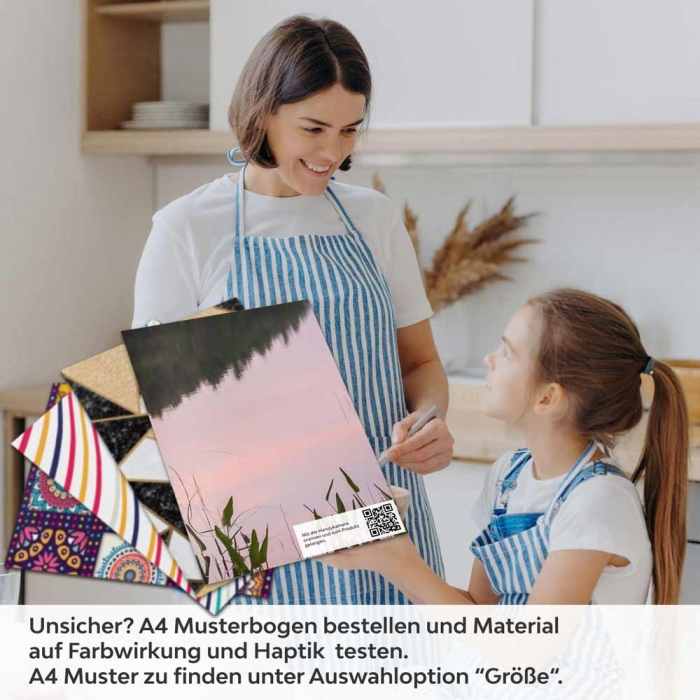 Küchenrückwand Folie violetter See A4 Muster