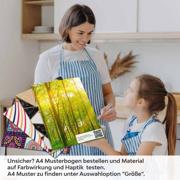 Küchenrückwand Folie Grüner Waldtraum A4 Muster