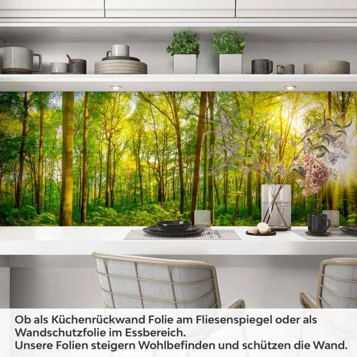 Küchenrückwand Folie Grüner Waldtraum Artikelbild 1