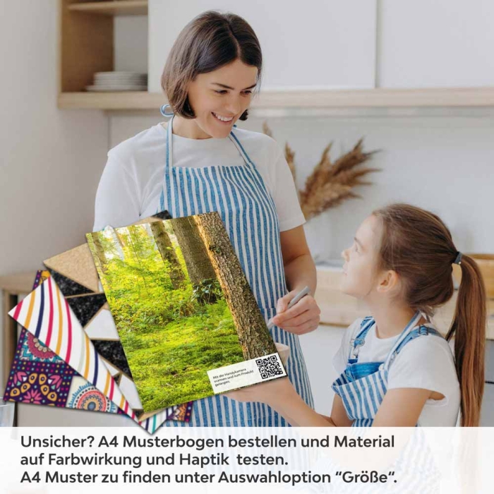 Küchenrückwand Folie unberührter Wald A4 Muster