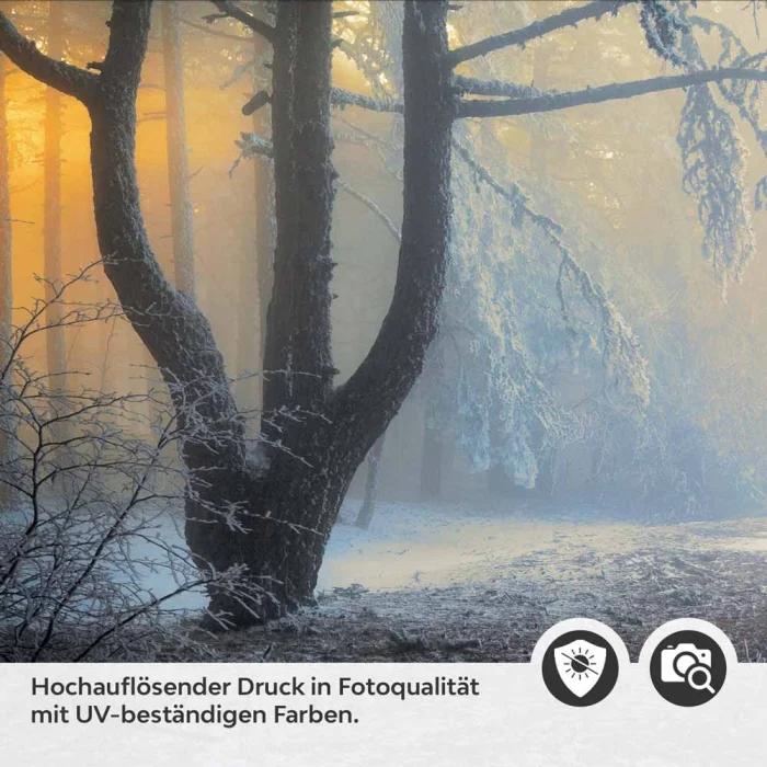Küchenrückwand Folie mystischer Winterwald Detailbild 2