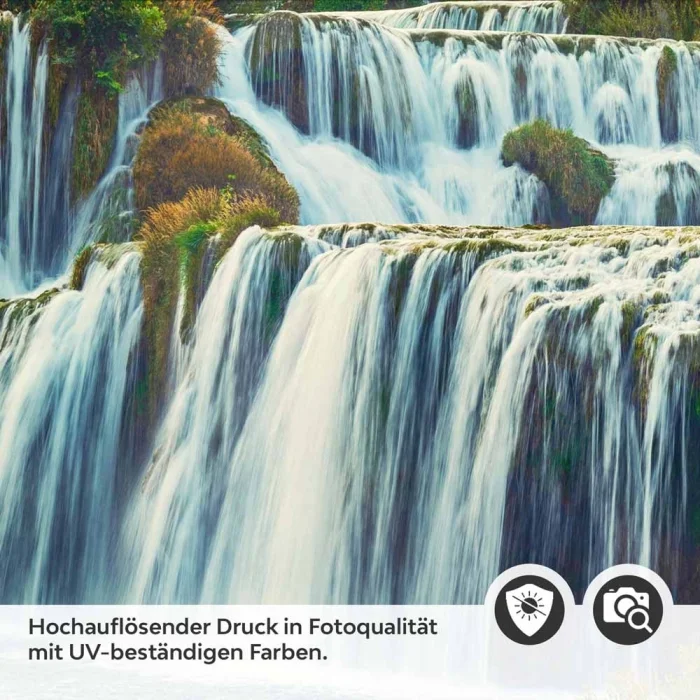 Küchenrückwand Folie Wald & Wasserfall Detailbild 2
