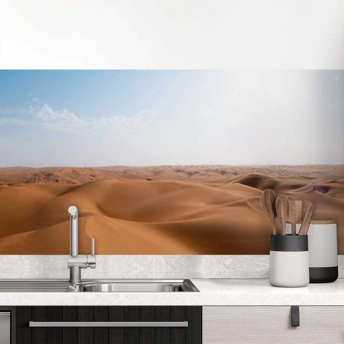Küchenrückwand Folie Dünenmeer - Ein Hauch von Unendlichkeit