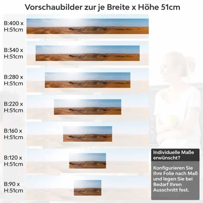 Küchenrückwand Folie Dünenmeer - Ein Hauch von Unendlichkeit Höhe 51cm