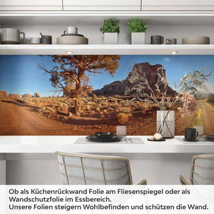 Küchenrückwand Folie Wüstenpanorama Artikelbild 1