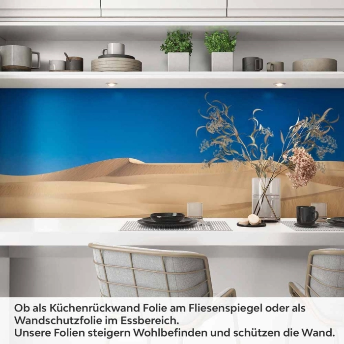 Küchenrückwand Folie goldene Wüstendünen Artikelbild 1