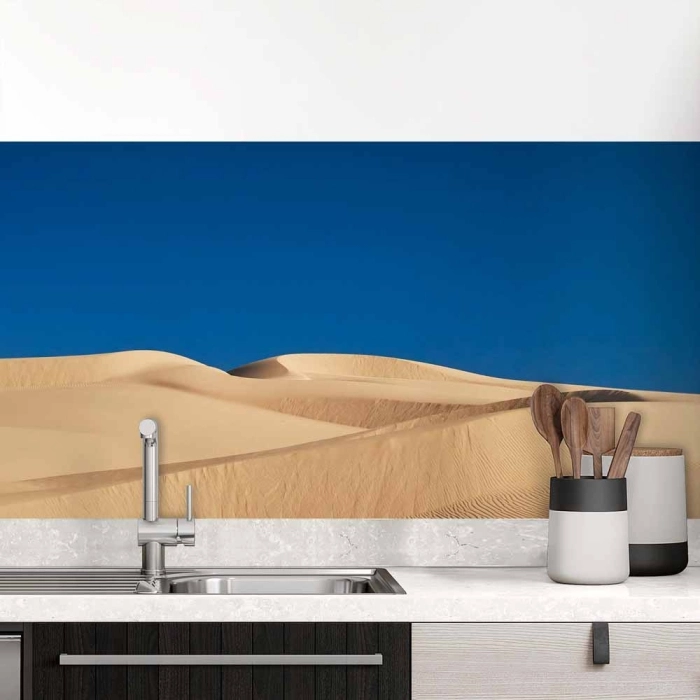 Küchenrückwand Folie goldene Wüstendünen