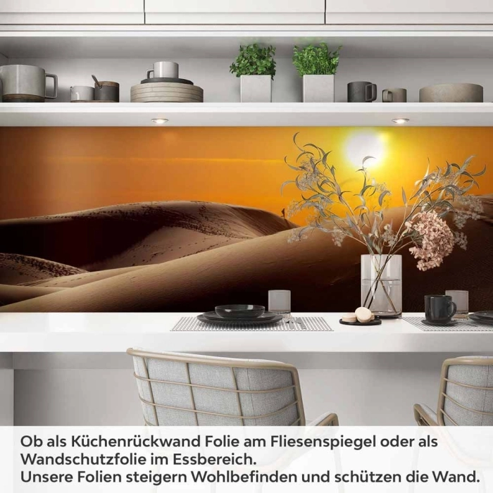Küchenrückwand Folie Wüstensilhouette Artikelbild 1
