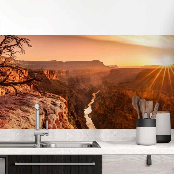 Küchenrückwand Folie Canyon Landschaft