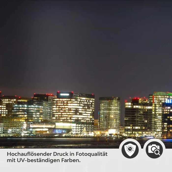 Küchenrückwand Folie Bostons Skyline bei Nacht Detailbild 2