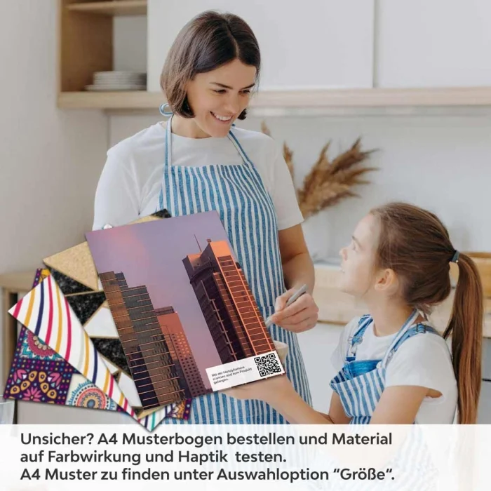 Küchenrückwand Folie Skylines im Morgenrot A4 Muster