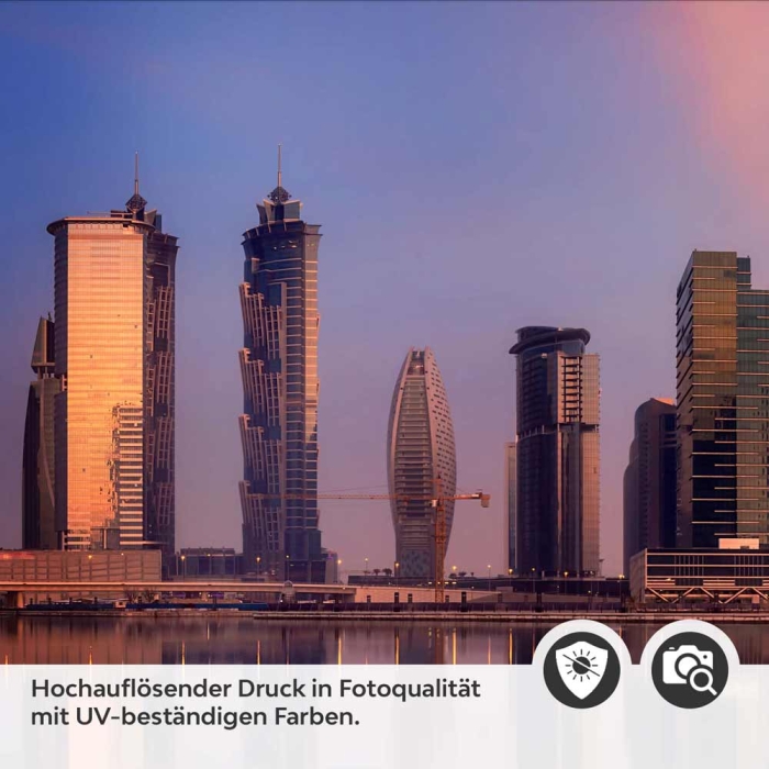 Küchenrückwand Folie Skylines im Morgenrot Detailbild 2