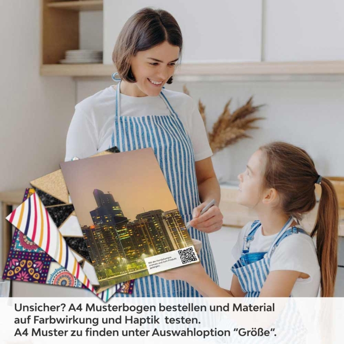 Küchenrückwand Folie Abu Dhabi im nächtlichen Glanz A4 Muster