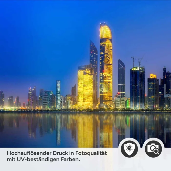 Küchenrückwand Folie Abu Dhabi im nächtlichen Glanz Detailbild 2