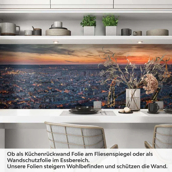 Küchenrückwand Folie Panorama Stadtblick Artikelbild 1