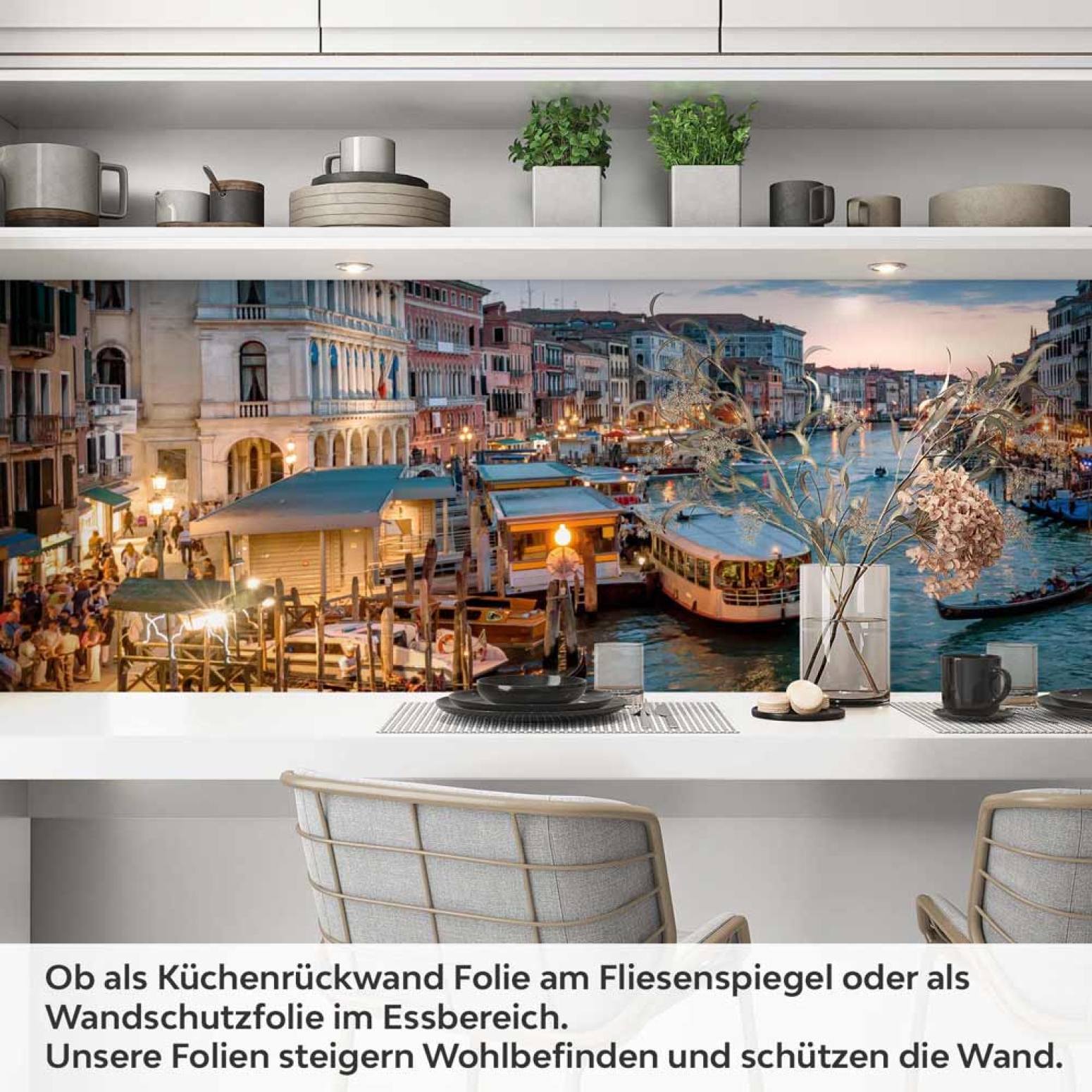 Küchenrückwand Folie italienischen Altstadtidylle Artikelbild 1