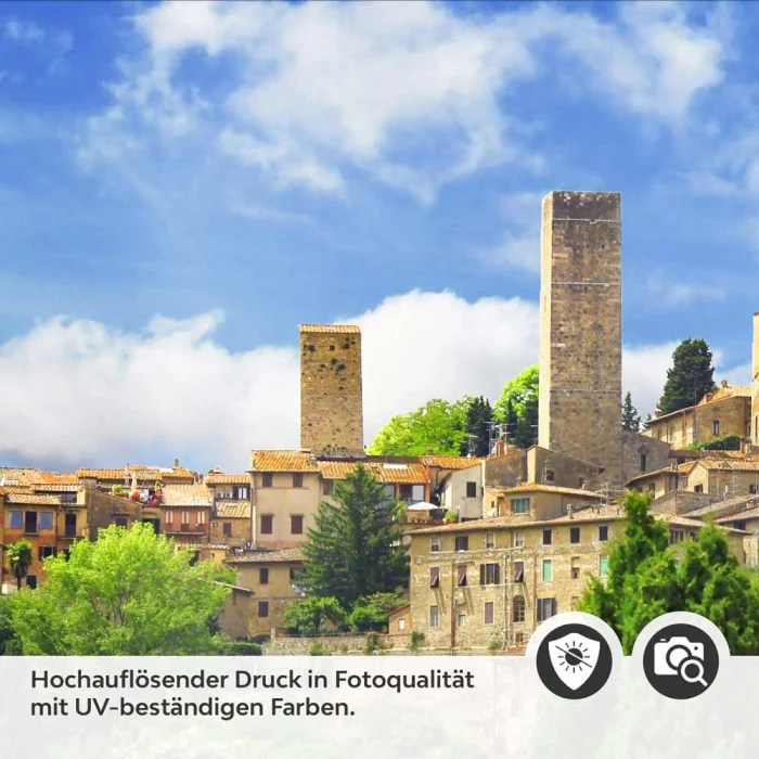 Küchenrückwand Folie Altstadt mit mediterranem Charme Detailbild 2