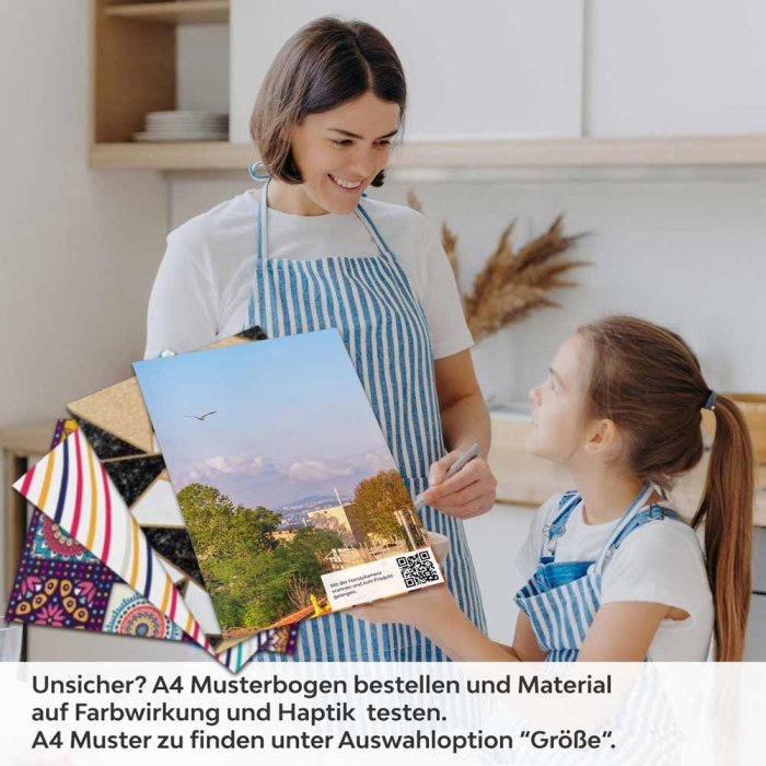 Küchenrückwand Folie Inselbrücke A4 Muster