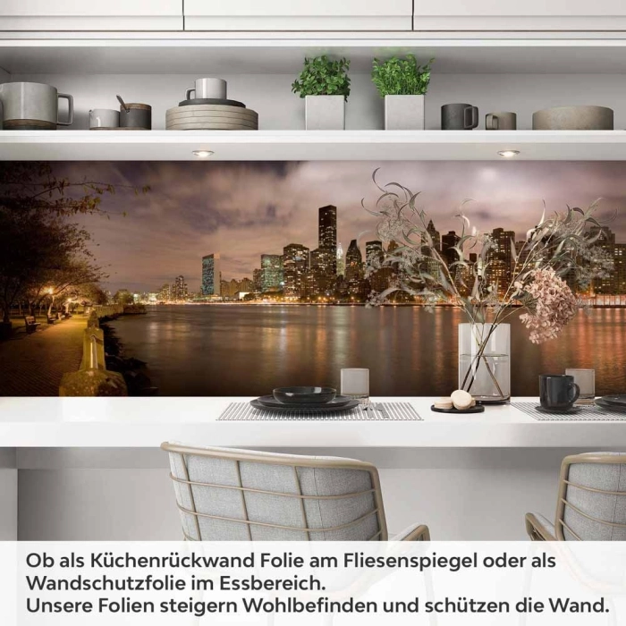 Küchenrückwand Folie Nachtspaziergang mit Blick auf Brooklyn Artikelbild 1