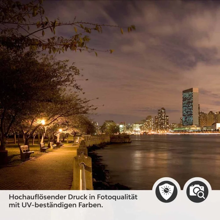 Küchenrückwand Folie Nachtspaziergang mit Blick auf Brooklyn Detailbild 2