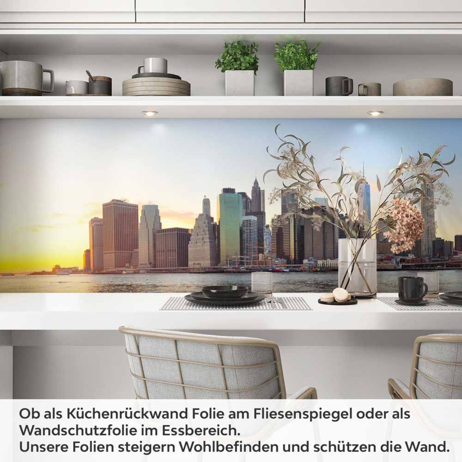Küchenrückwand Folie moderne Stadt Brücke Artikelbild 1