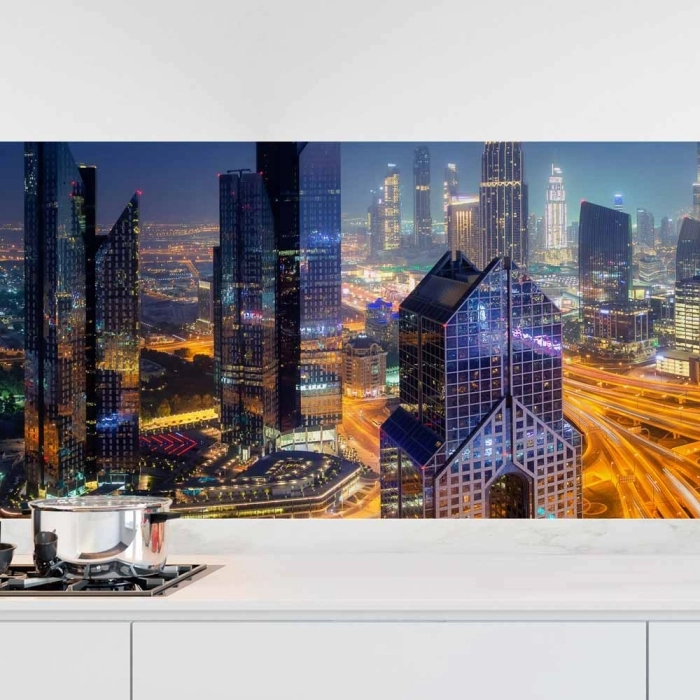 Küchenrückwand Folie Big City